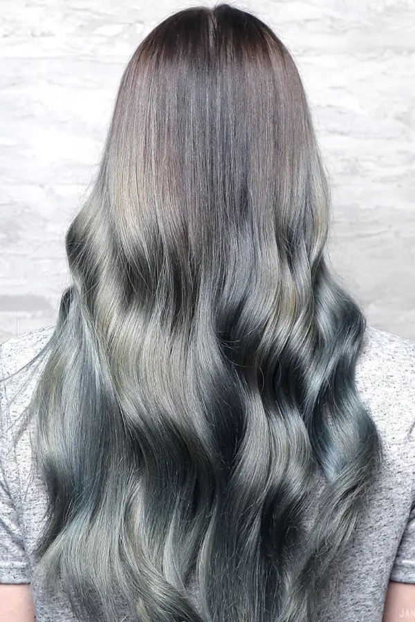 Warm Grey Hair Color
