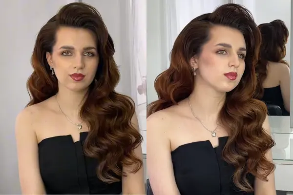 Hollywood Waves With Bangs